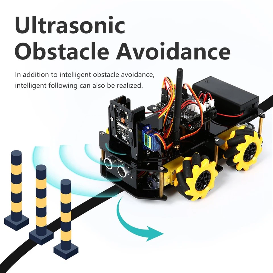 KUONGSHUN ESP32 Cam Smart Robot Car ESP32 Camera Robotics Starter Kit For Arduino